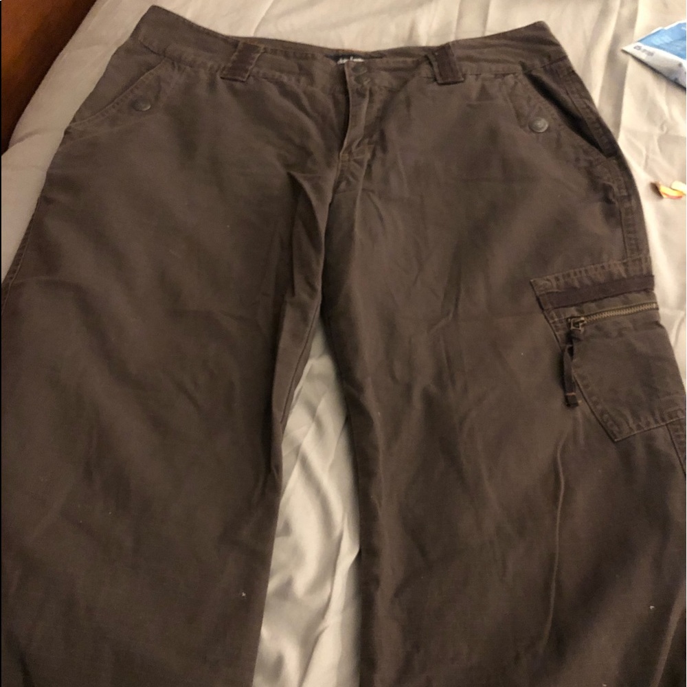 Brown Crop Pants